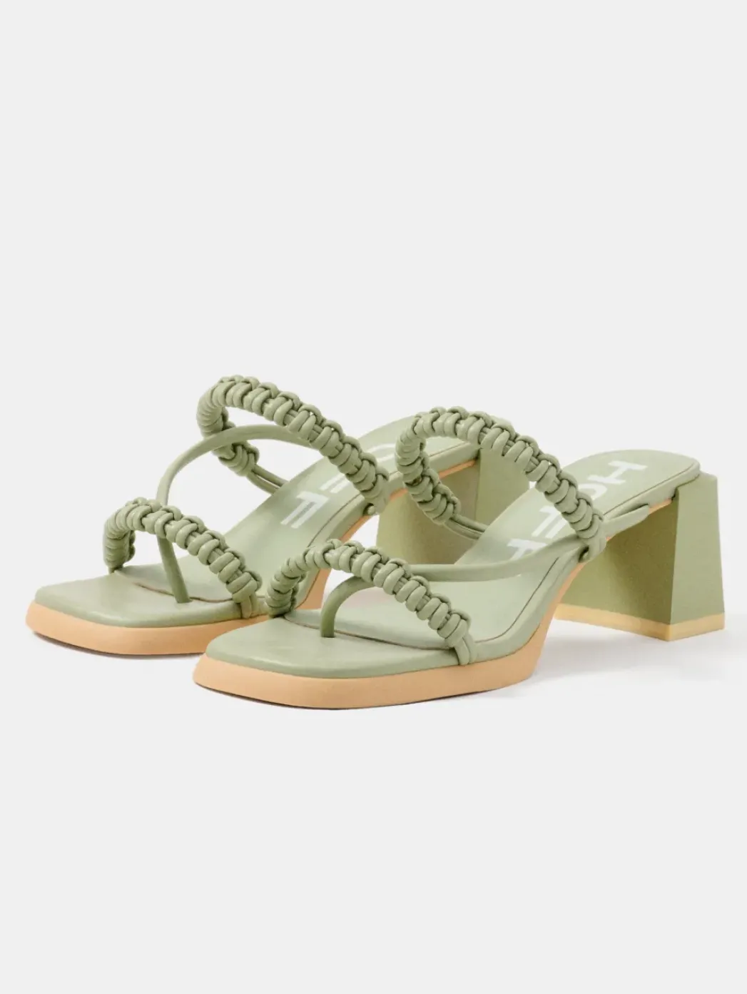 Best Mid-Heel Sandal Monaco Green Dames Sandalen