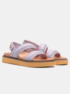 Online Sandal Leather Road Lilac Dames Sandalen