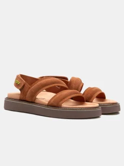 Sale Sandal Leather Road Terracotta Dames Sandalen