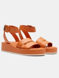 Best Sandal Strips Town Orange Dames Sandalen